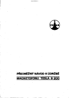 Tesla b200 - Navod k udrzbe 